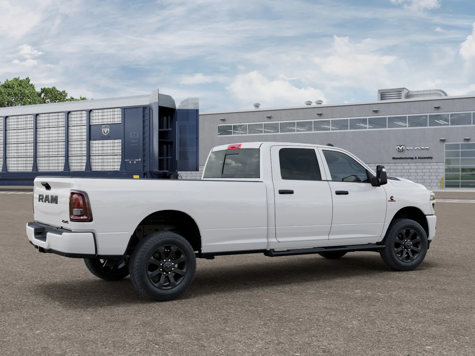 New 2026 Bright White Clearcoat Ram Black Express image 3
