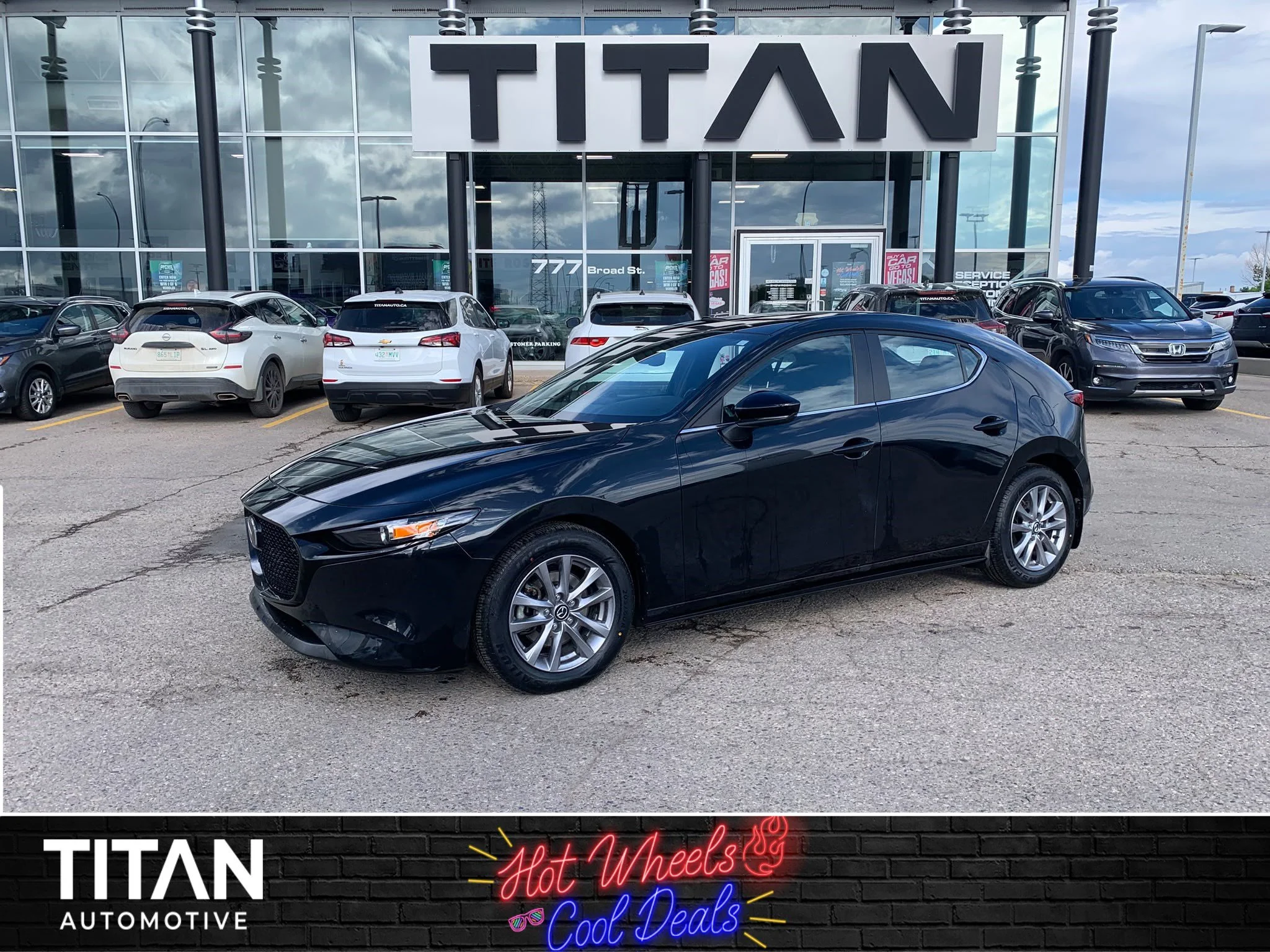 Used 2023 Jet Black Mica Mazda GS Auto*i-ACTIV AWD | Adaptive Cruise | Nav | Htd Seats | Htd Steering Wheel | Blind Spot Detection image 1