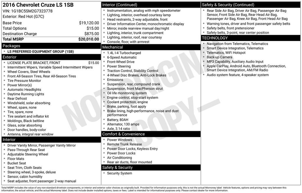 Used 2016 Red Hot Chevrolet  image 28