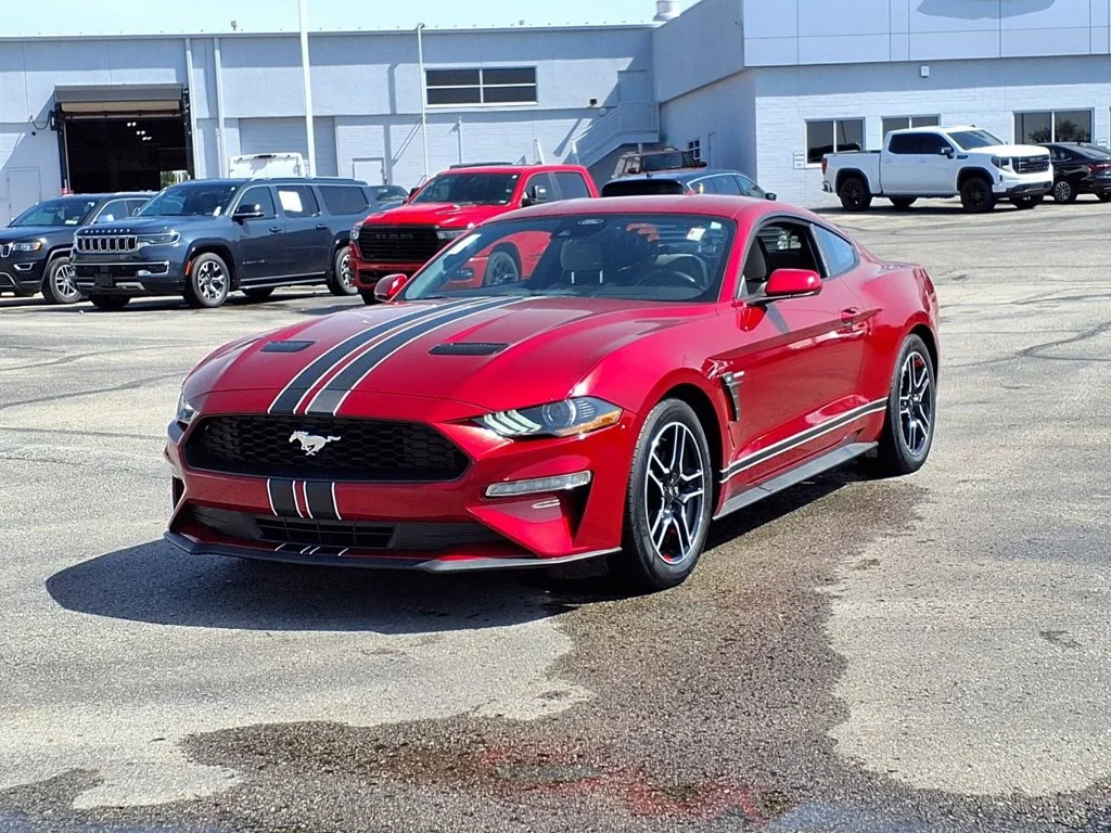 Used 2021 Ford Mustang EcoBoost with VIN 1FA6P8TH4M5122767 for sale in Kansas City