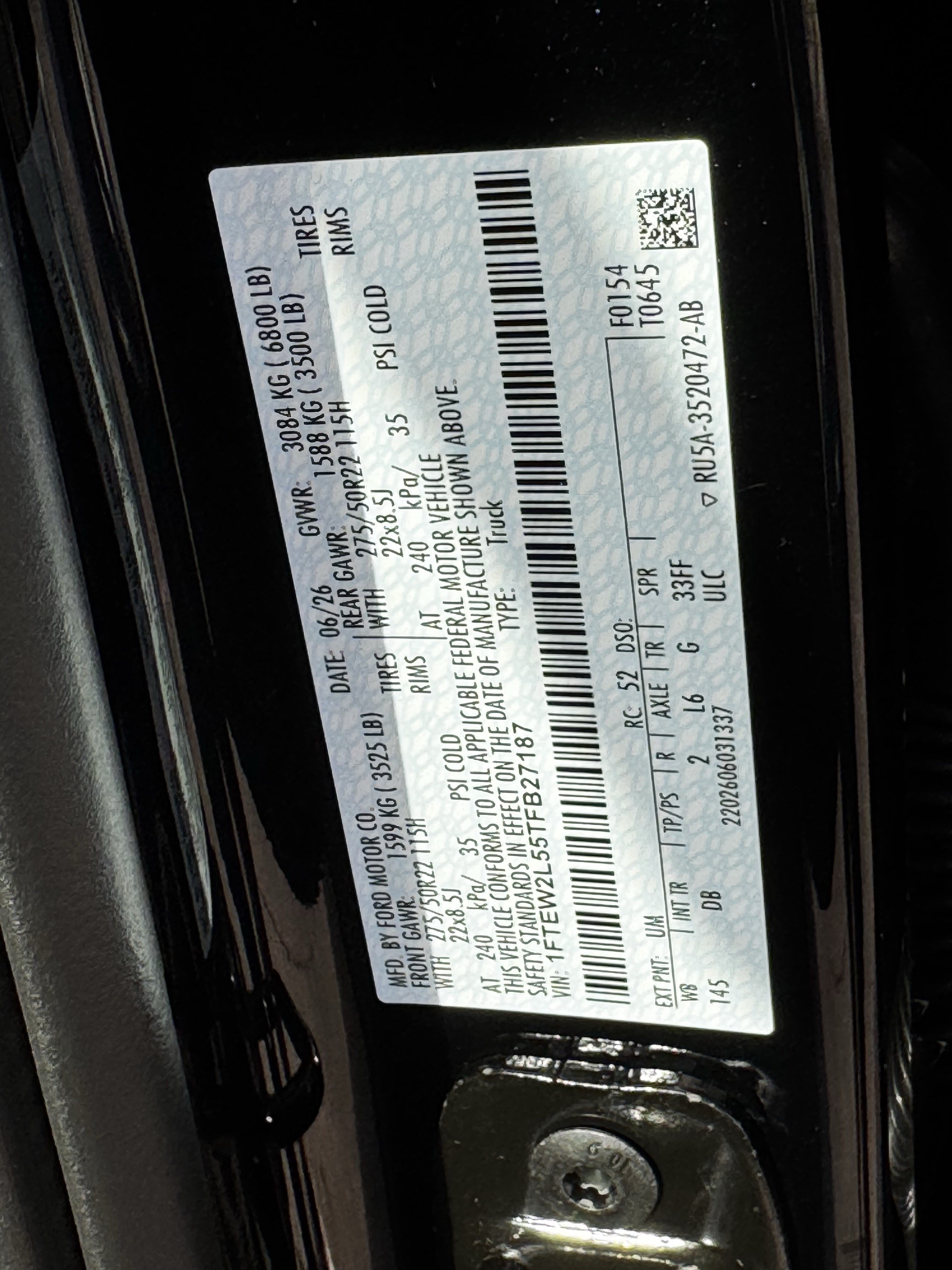 New 2026 Agate Black Metallic Ford STX image 18