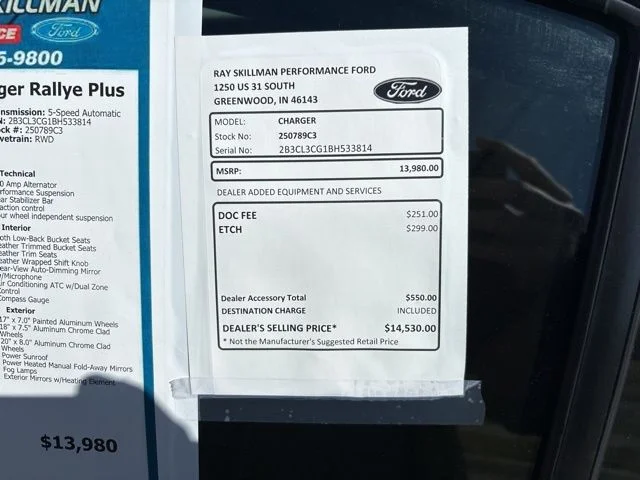 Used 2011 Dodge Charger SE with VIN 2B3CL3CG1BH533814 for sale in Greenwood, IN