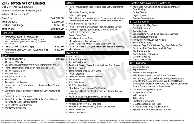 Used 2019 Gray Toyota Limited image 37