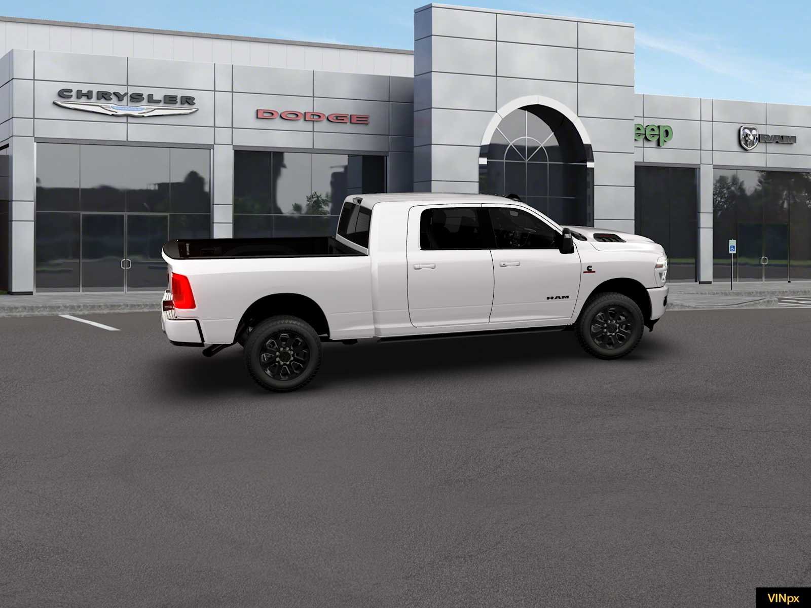 New 2026 Bright White Clear-Coat Exterior Paint RAM Laramie image 12