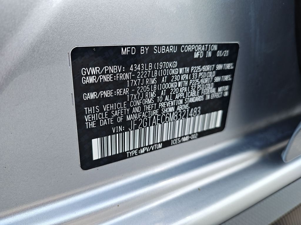 Used 2021 Silver Subaru Premium image 24
