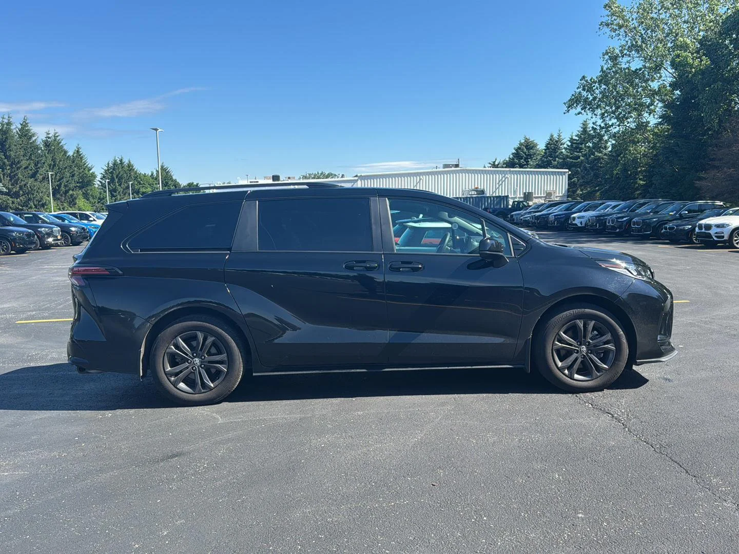 Used 2025 Midnight Black Metallic Toyota XSE image 2