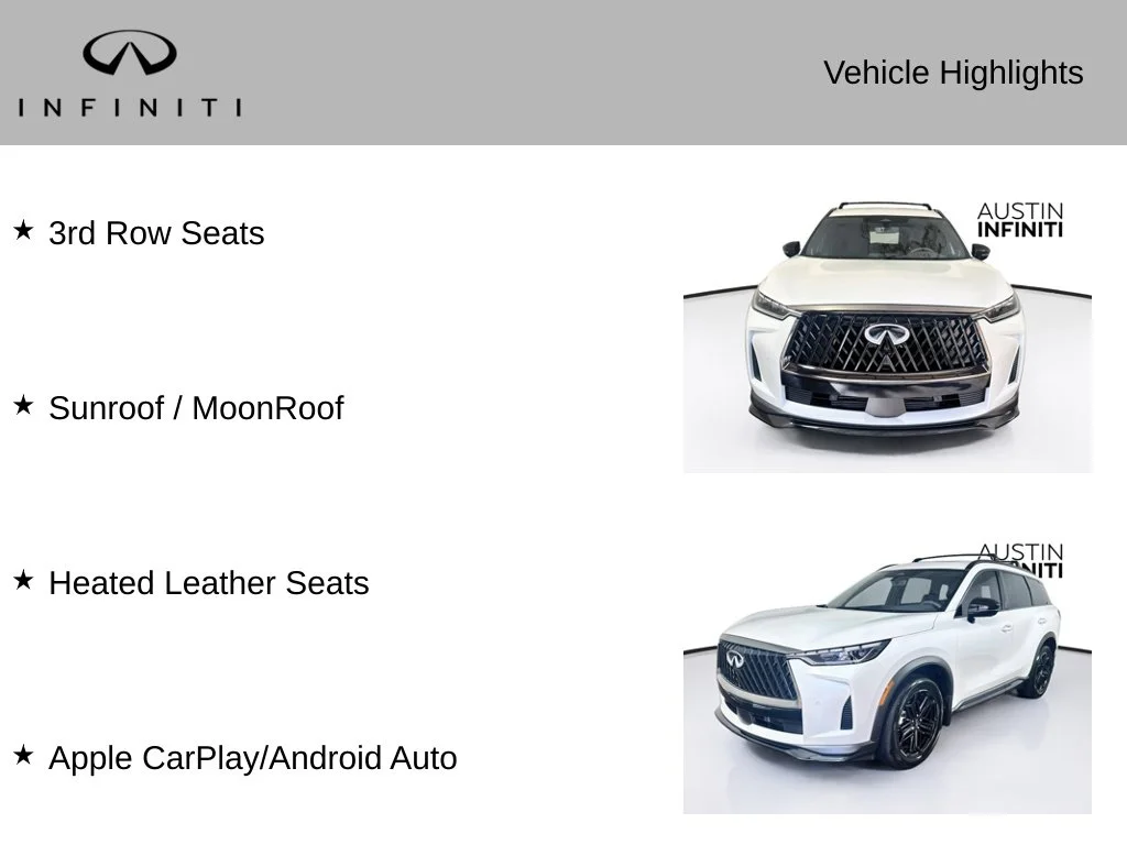 Certified Used 2027 White INFINITI SPORT image 3