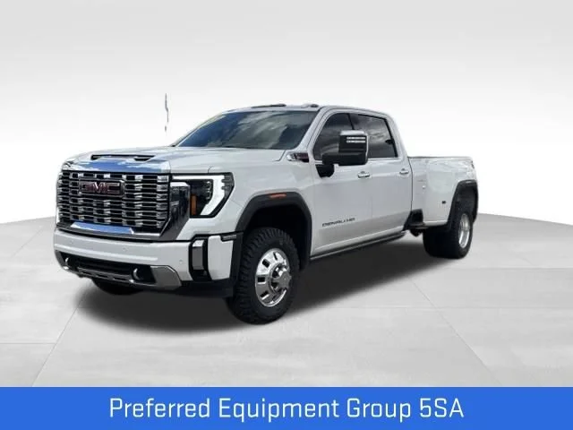 Certified Used 2024 White Frost Tricoat GMC Denali DRW image 1