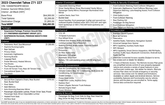 Used 2023 White Chevrolet Z71 image 6