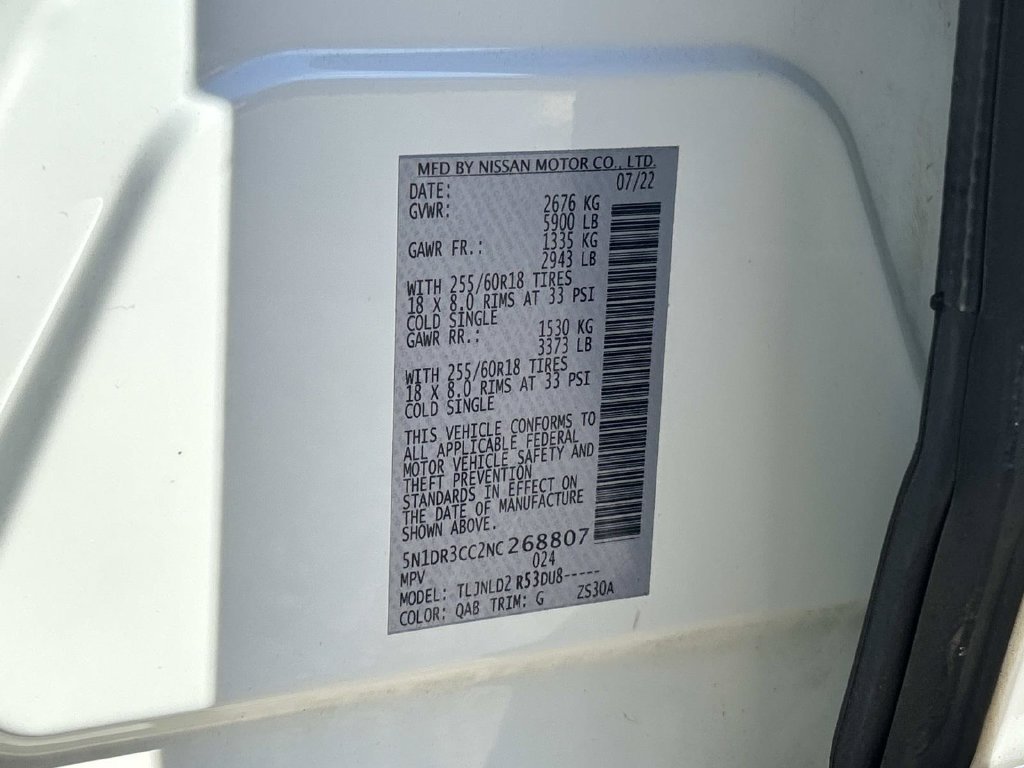 Used 2022 White Nissan SL image 10