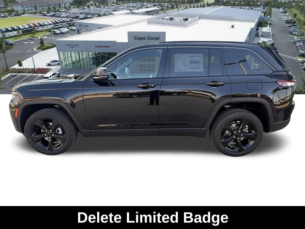 New 2026 Diamond Black Crystal Pearlcoat Jeep Limited image 8