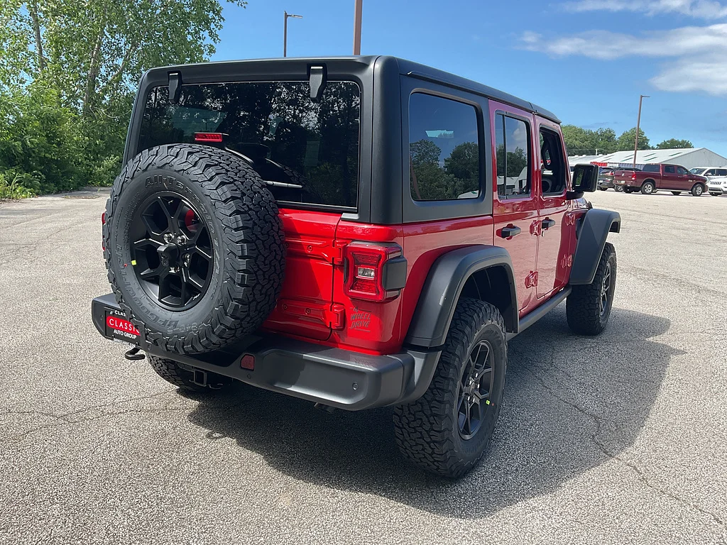 New 2026 Firecracker Red Clearcoat Jeep 4-Door Willys 4x4 image 7