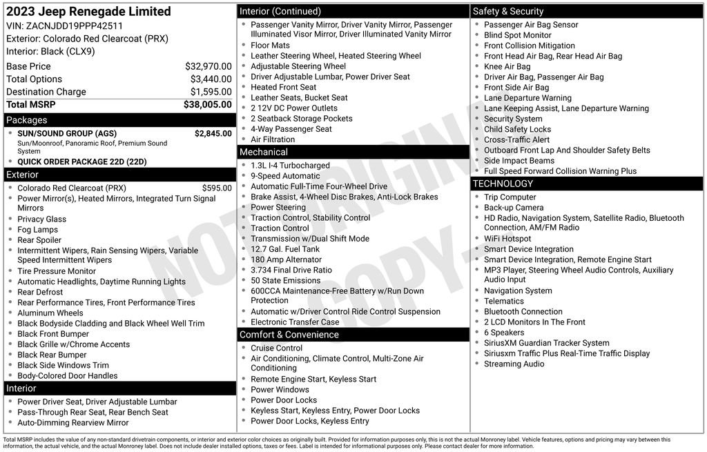 Used 2023 Red Jeep Limited image 25
