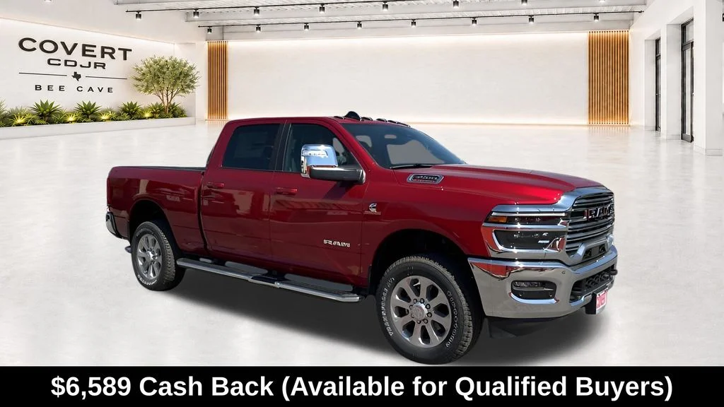 New 2026 Molten Red Pearl-Coat Exterior Paint RAM Laramie image 1