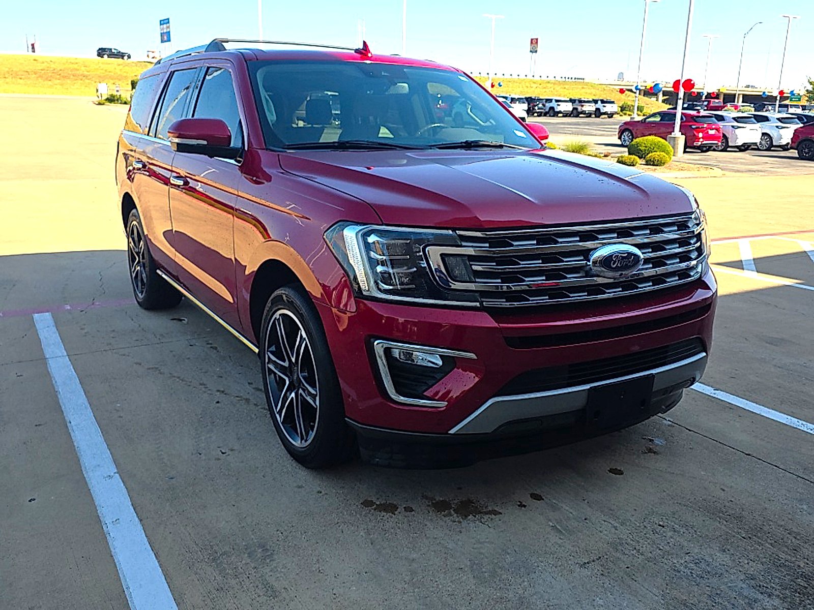 Used 2020 Rapid Red Metallic Tinted Clearcoat Ford Limited image 3