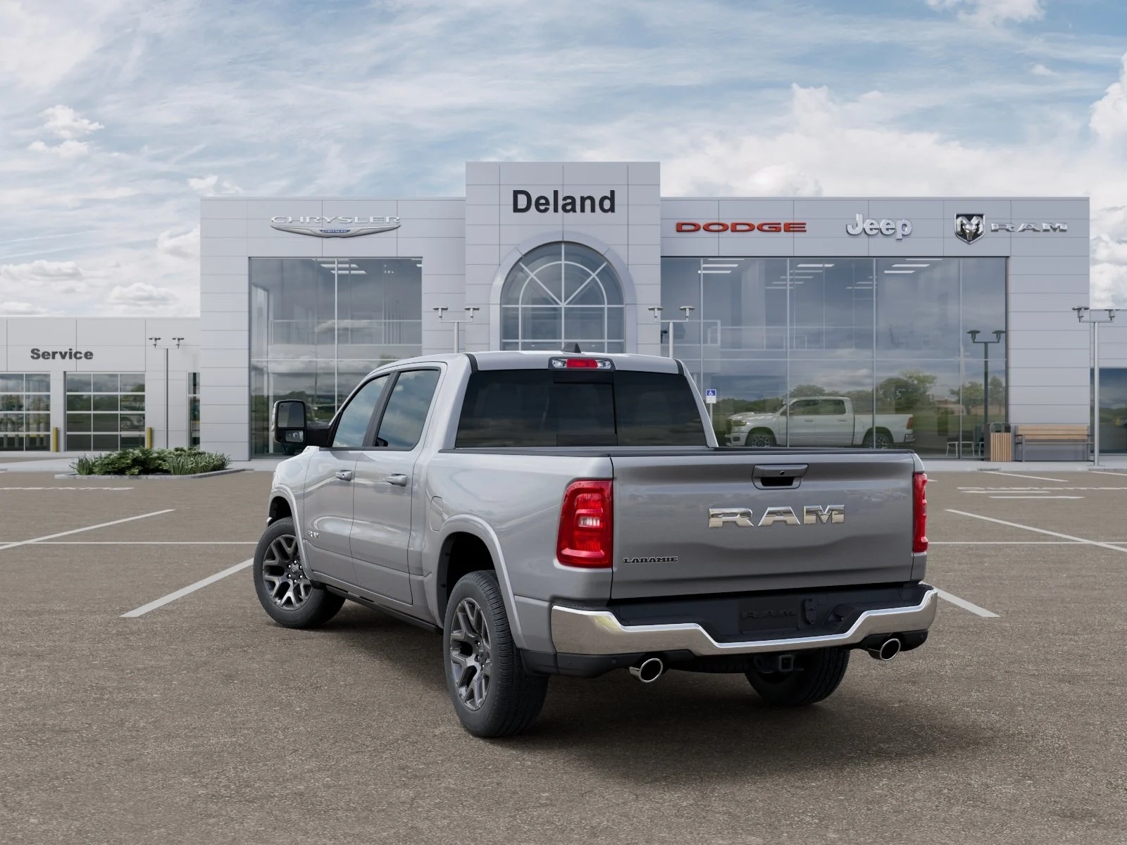 New 2026 Billet Silver Metallic Clear-Coat Exterior Paint RAM Laramie image 36