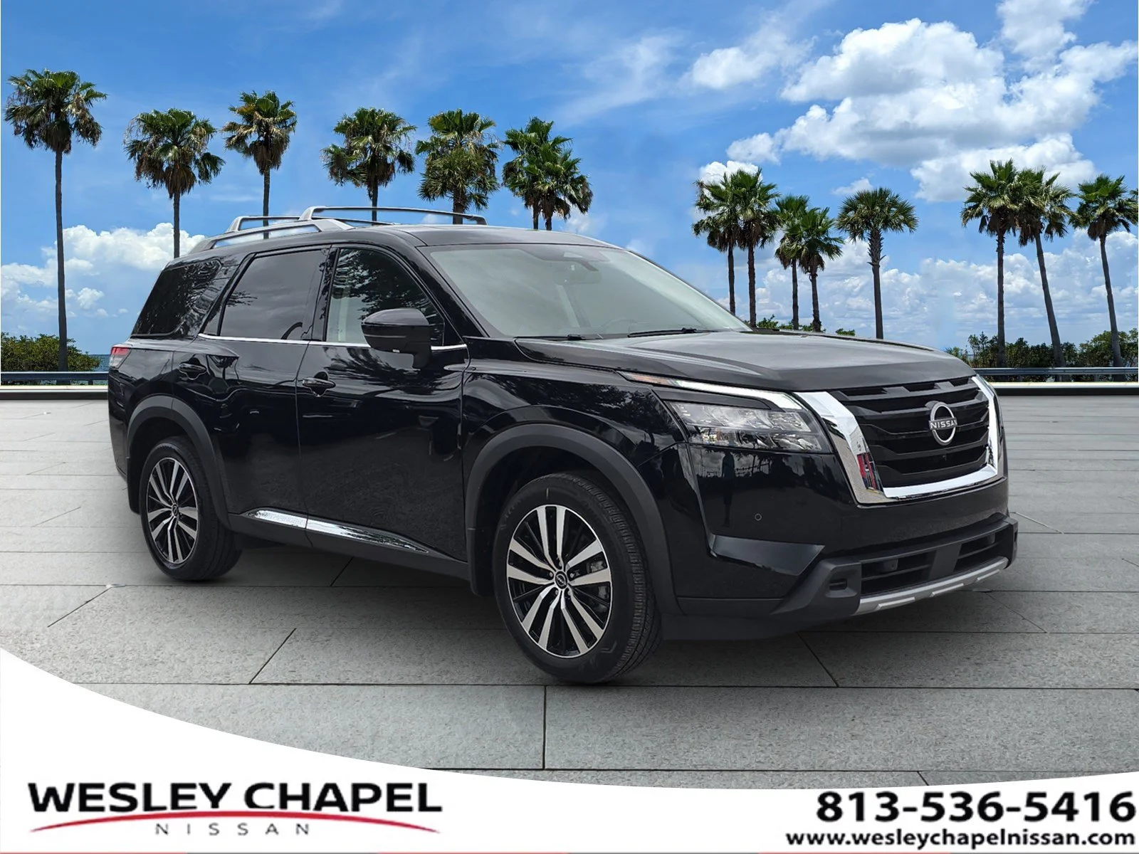 Certified Used 2025 Super Black Nissan Platinum image 1