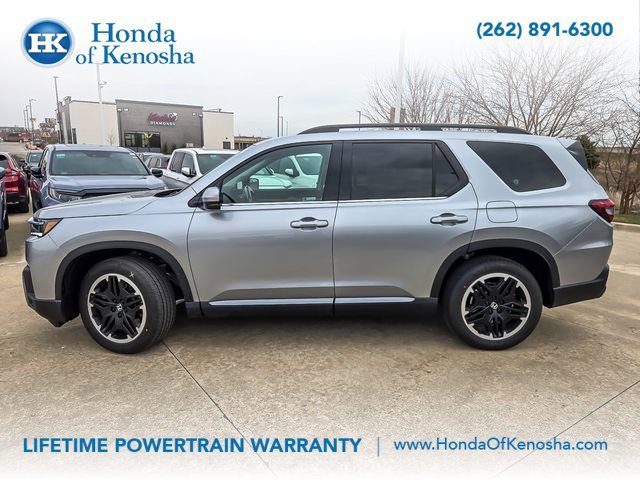 New 2026 Solar Silver Metallic Honda AWD Touring Blackout image 2