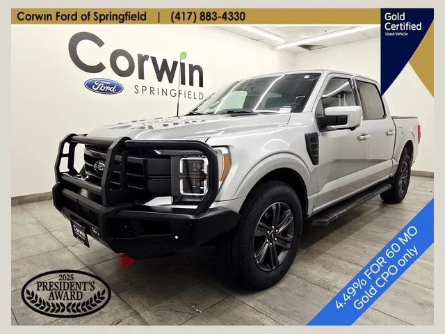 Certified Used 2023 Iconic Silver Metallic Ford Lariat image 1