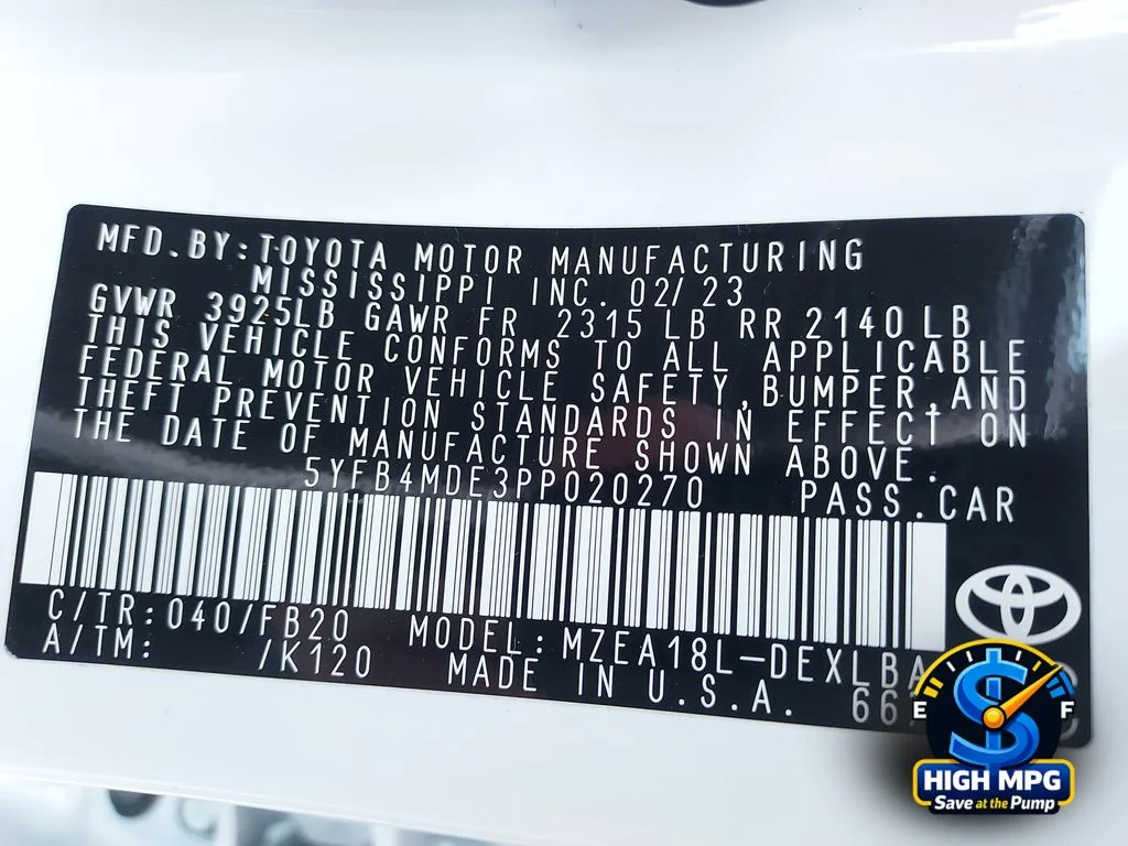 Certified Used 2023 White Toyota LE image 34