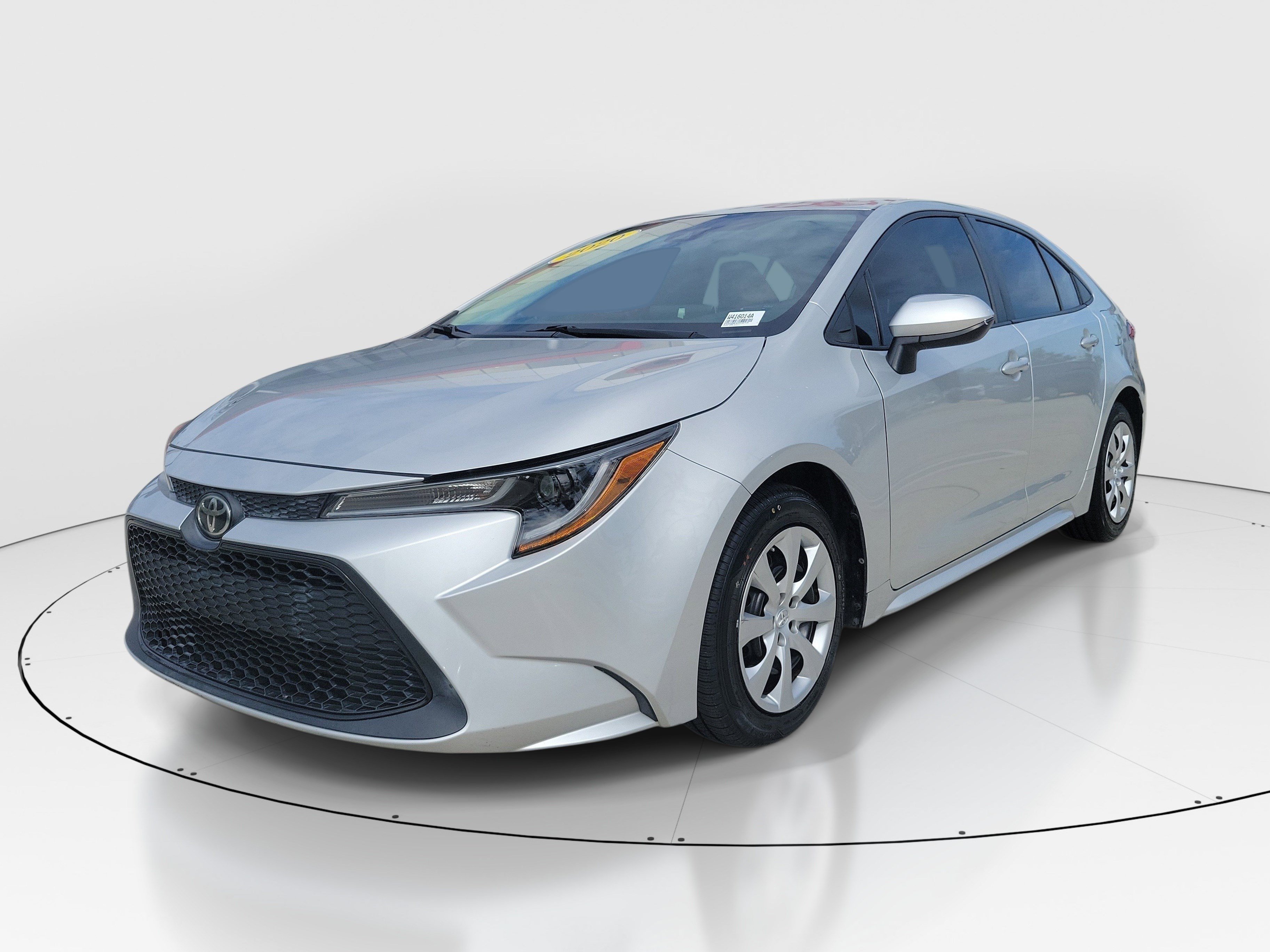 Used 2020 Classic Silver Metallic Toyota LE image 3
