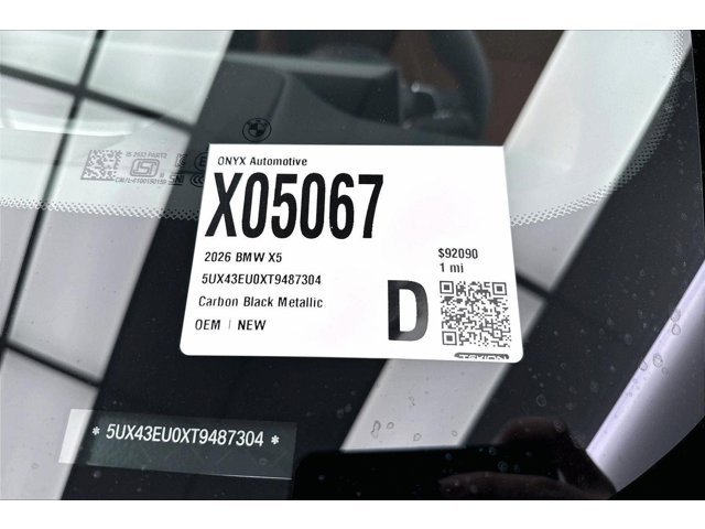 New 2026 Carbon Black Metallic BMW xDrive50e image 20