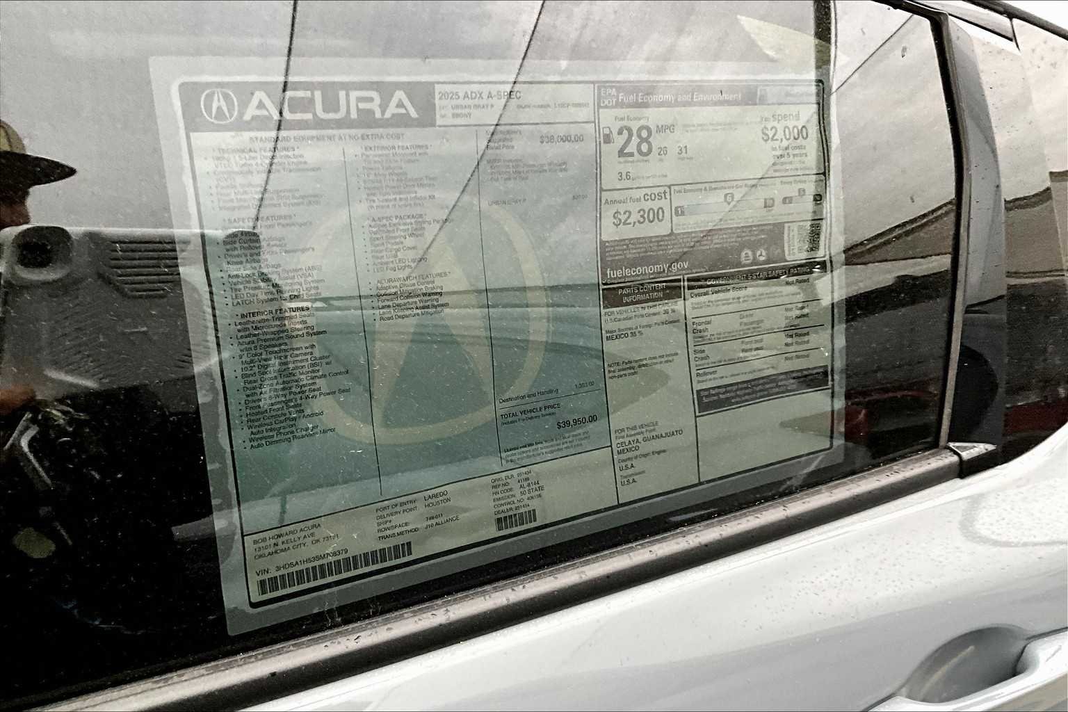 Used 2025 Urban Gray Pearl Acura w/A-Spec Package image 17