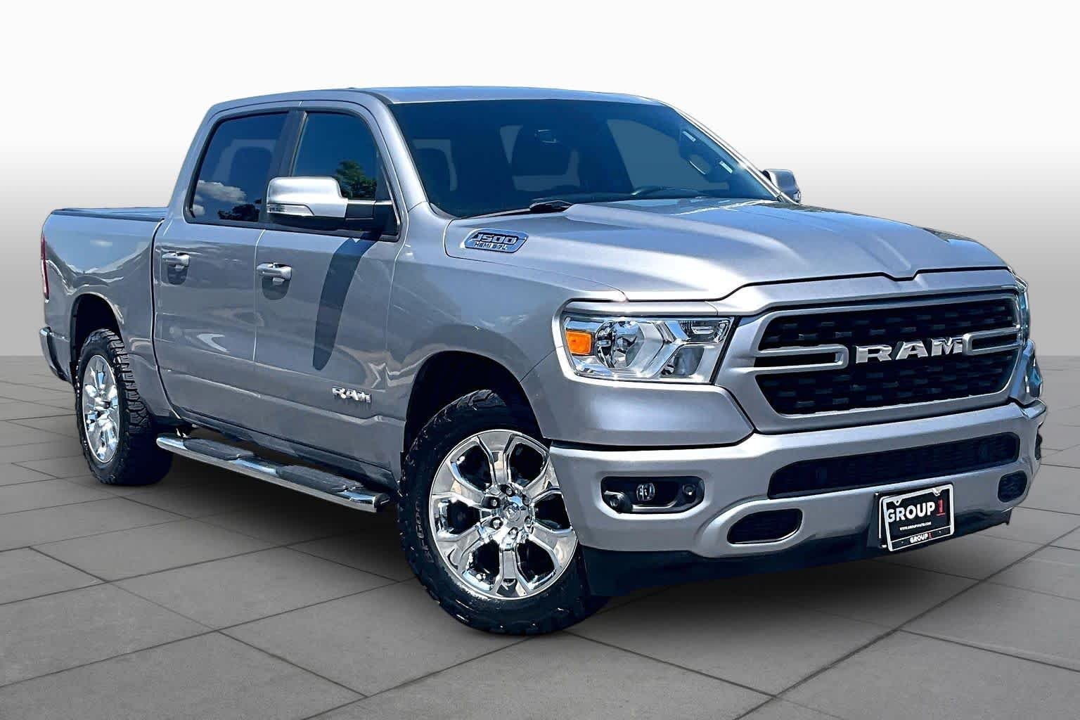 Used 2022 Billet Silver Metallic Clearcoat Ram Lone Star image 3