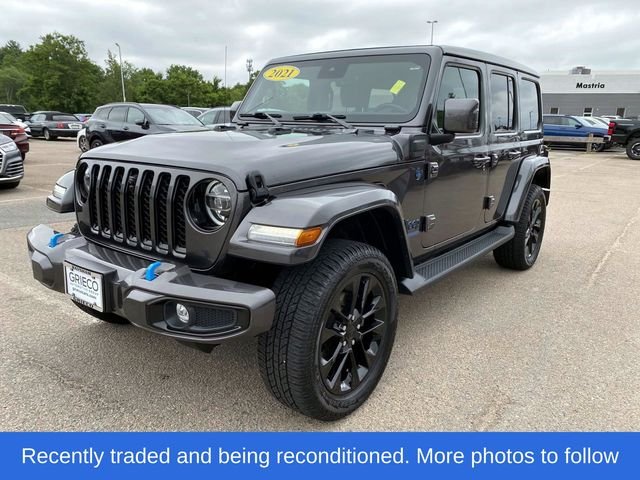 Used 2021 Gray Jeep Unlimited Sahara 4xe image 9