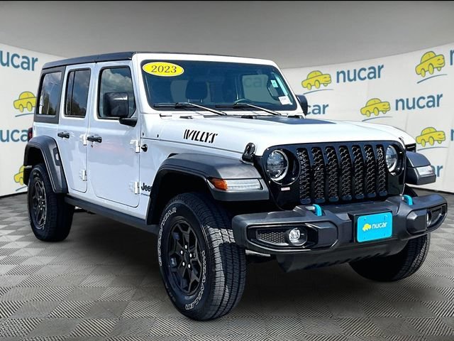 Used 2023 Bright White Clearcoat Jeep Willys 4xe image 1