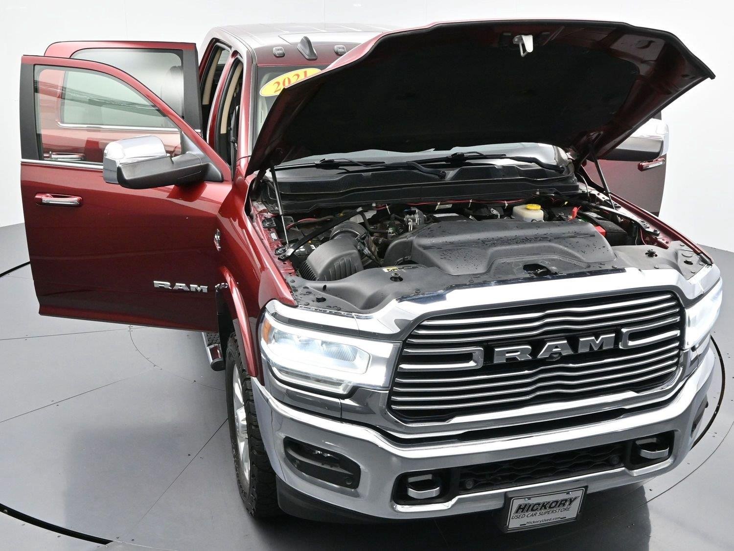 Used 2021 Delmonico Red Pearlcoat Ram Laramie image 48