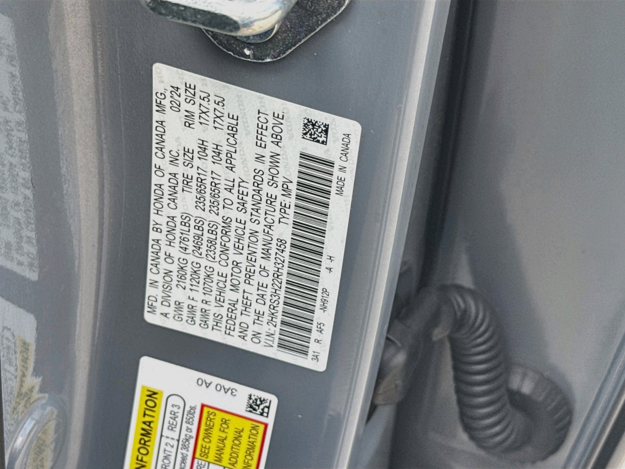 Used 2024 Lunar Silver Metallic Honda LX image 35