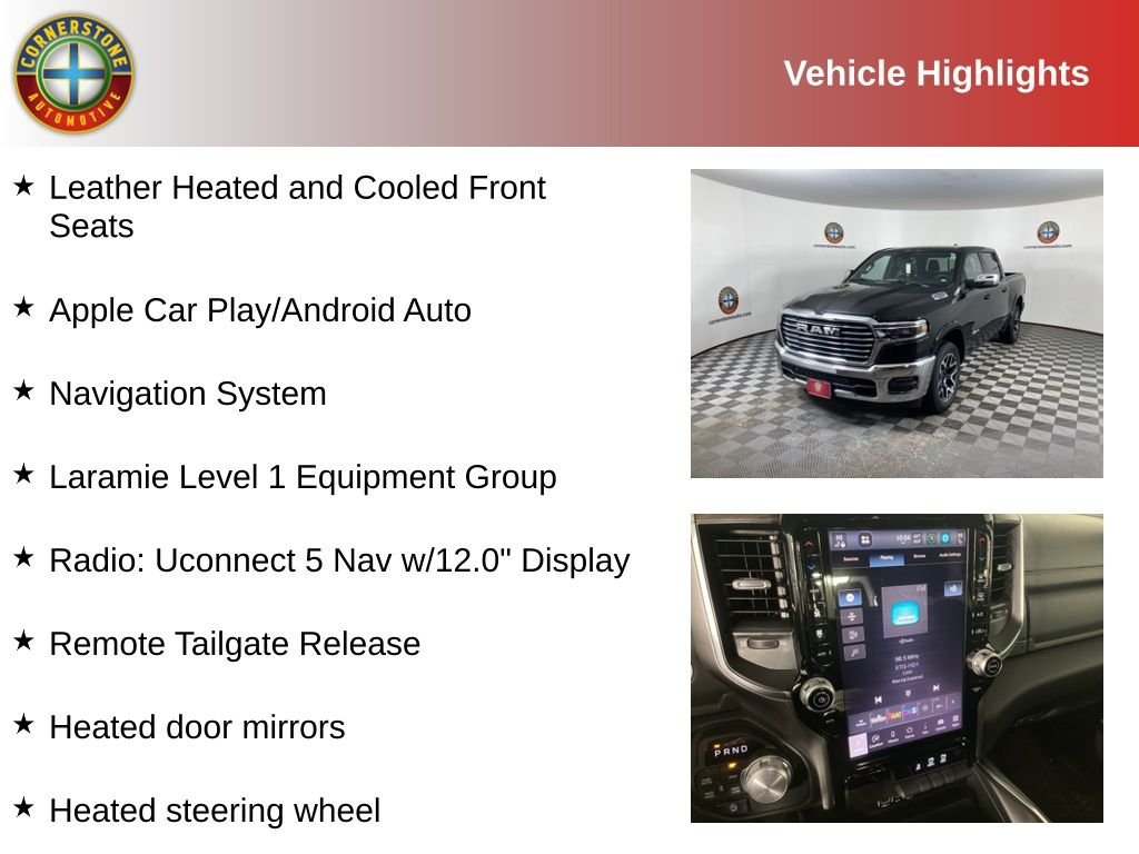 Used 2025 RAM Ram 1500 Pickup Laramie with VIN 1C6SRFJP1SN567490 for sale in Elk River, Minnesota