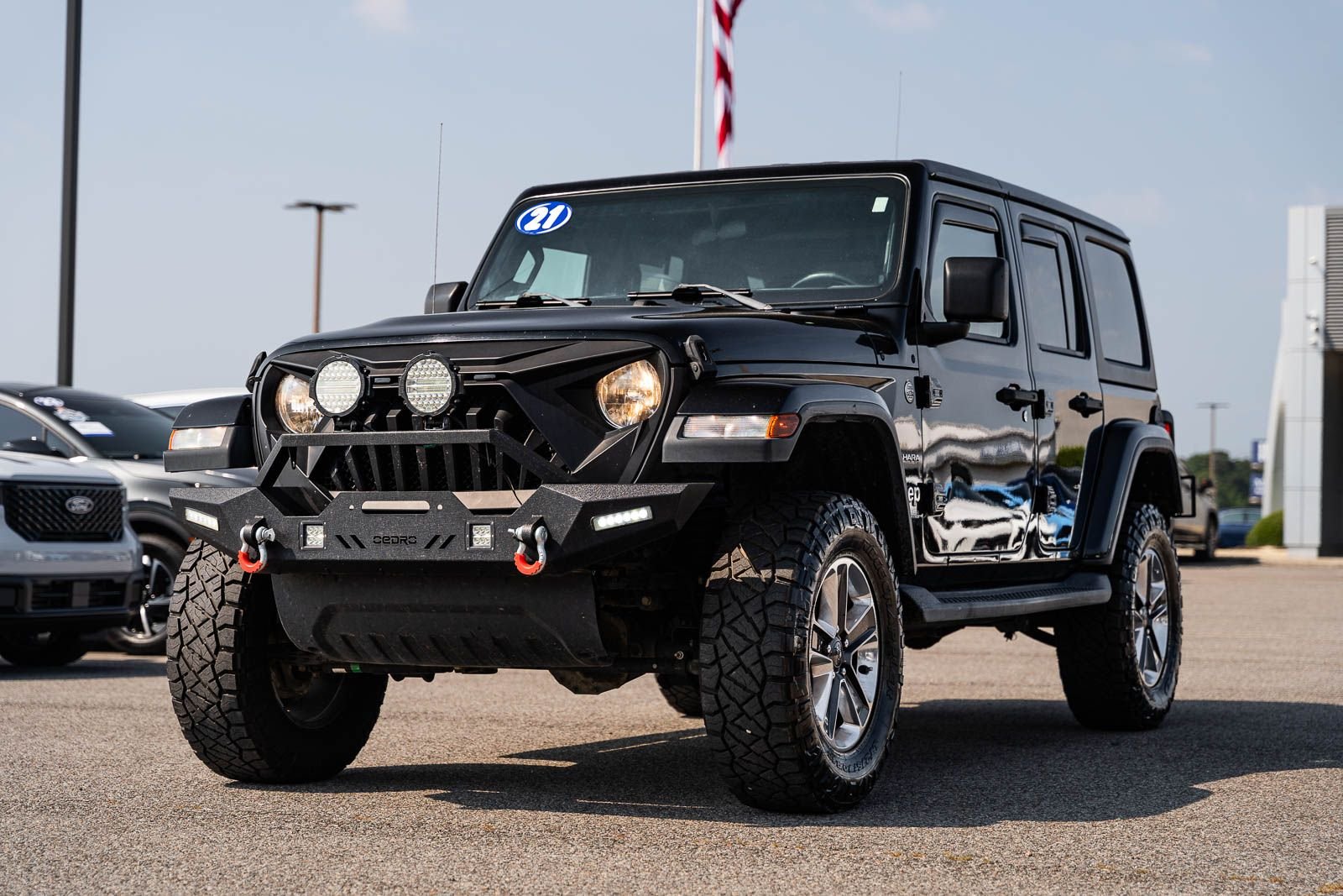 Certified Used 2021 Black Jeep Unlimited Sahara image 3