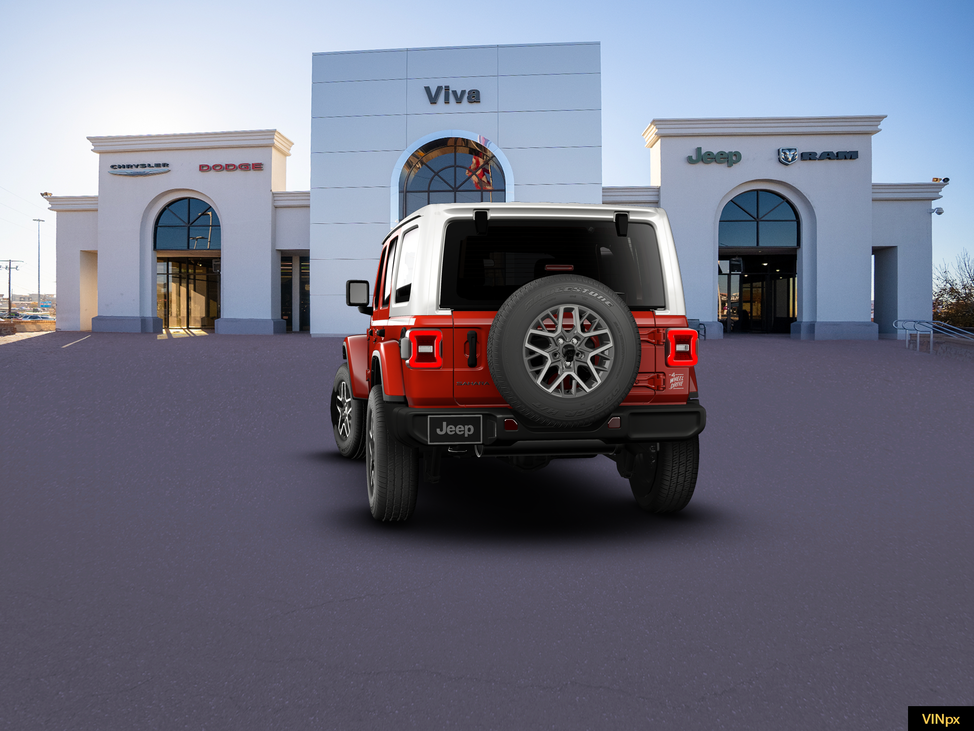 New 2026 Firecracker Red Clear-Coat Exterior Paint Jeep Sahara image 25