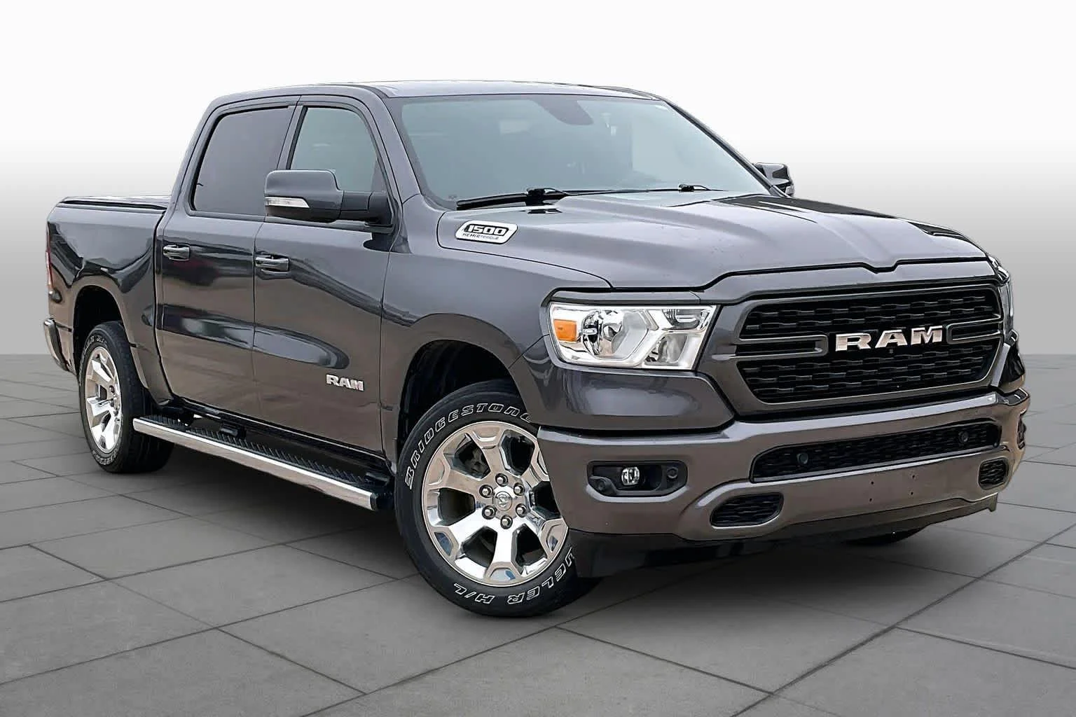 Used 2022 Granite Crystal Metallic Clearcoat Ram Big Horn image 3