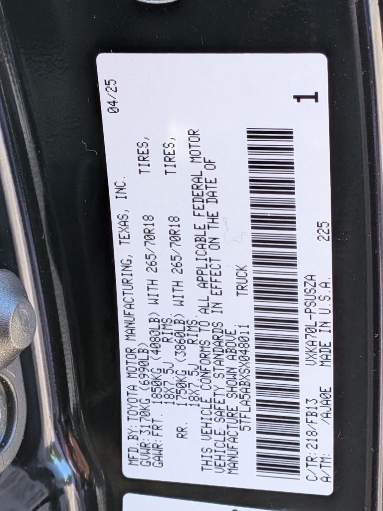 Used 2025 Black Toyota SR5 image 34