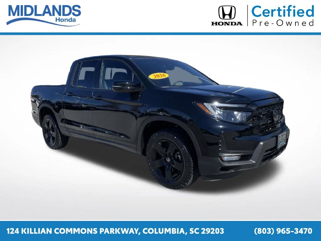 Certified Used 2026 Crystal Black Pearl Honda Black Edition image 1