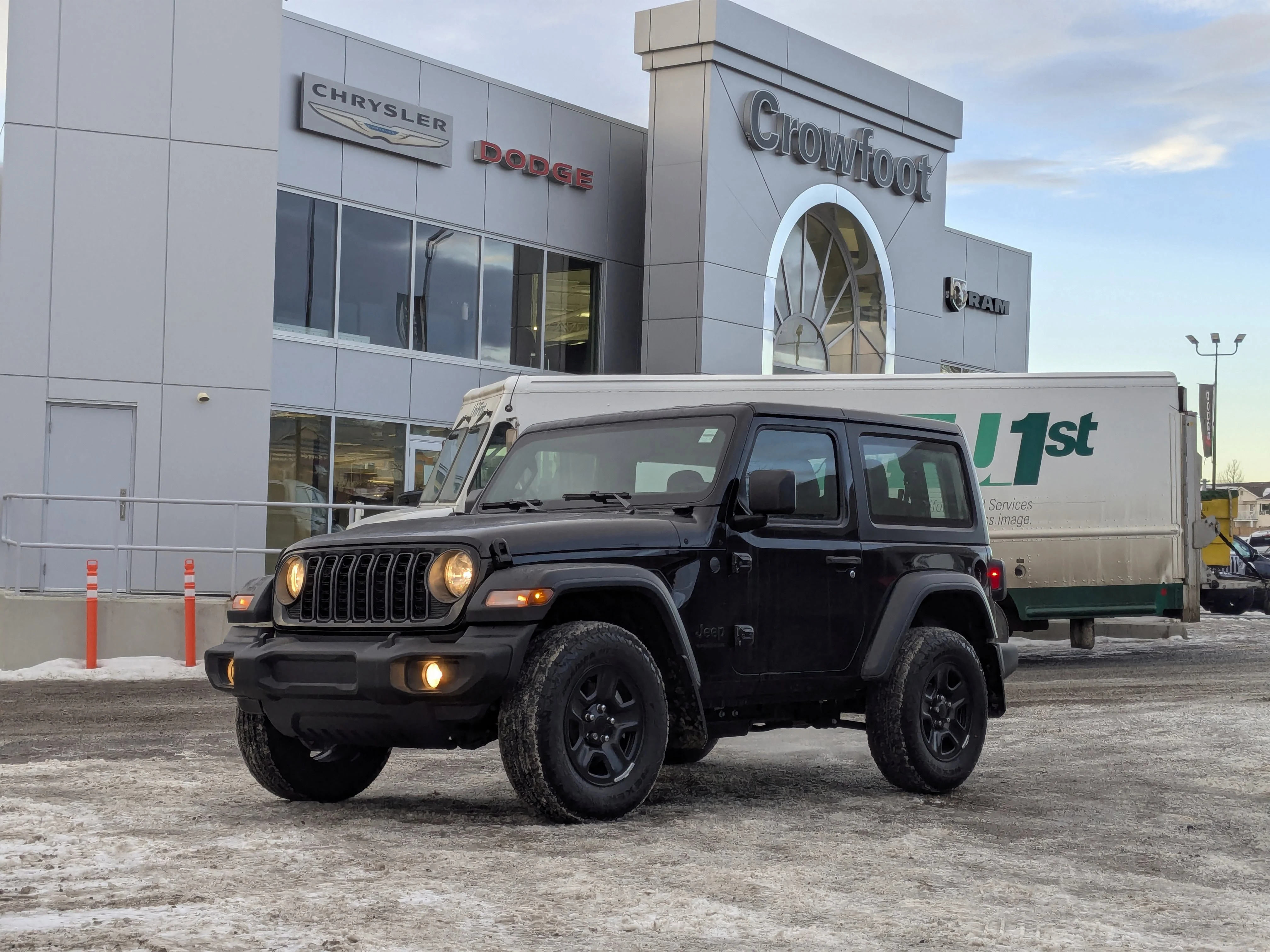New 2026 Black Jeep Sport - - 2.0L Turbo Engine - 12.3 Uconnect 5 Display - Black Freedom Hardtop - 8-Speed Auto & More image 1