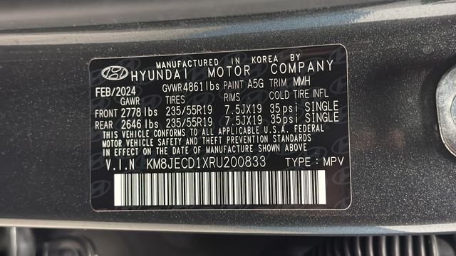Used 2024 Amazon Gray Hyundai Limited image 28