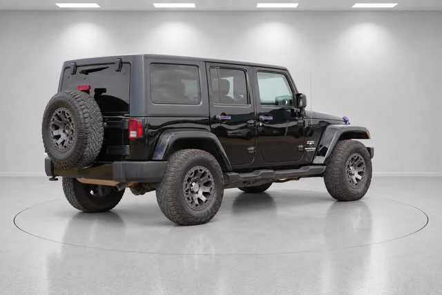 Used 2018 Black Jeep Unlimited Sahara image 3