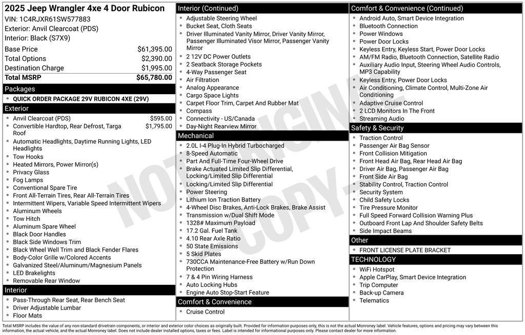 Used 2025 Gray Jeep Rubicon 4xe image 22