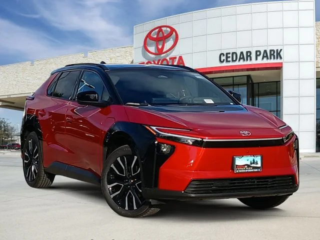 New 2026 Supersonic Red with Midnight Black Metallic roof Toyota Limited image 1