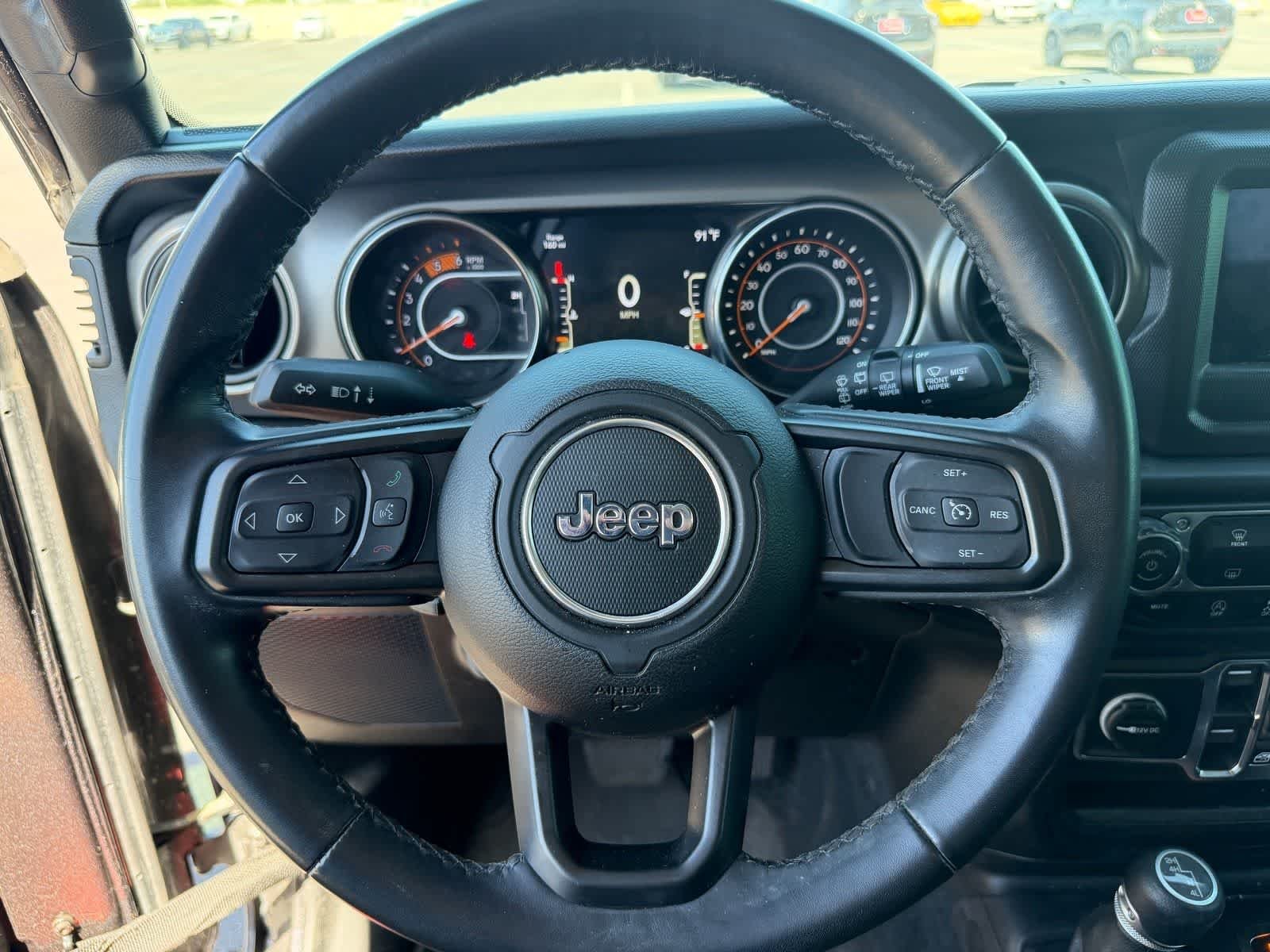 Used 2021 Granite Crystal Metallic Clearcoat Jeep Unlimited Sport S image 10