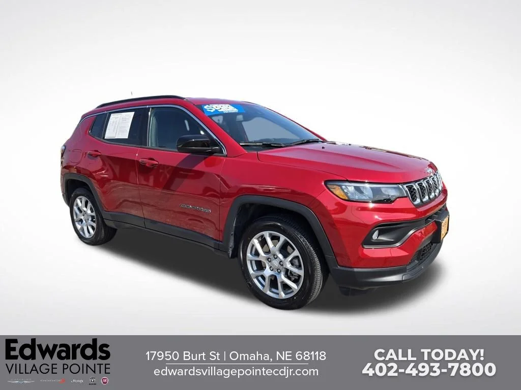 Certified Used 2024 Red Jeep Latitude Lux image 1