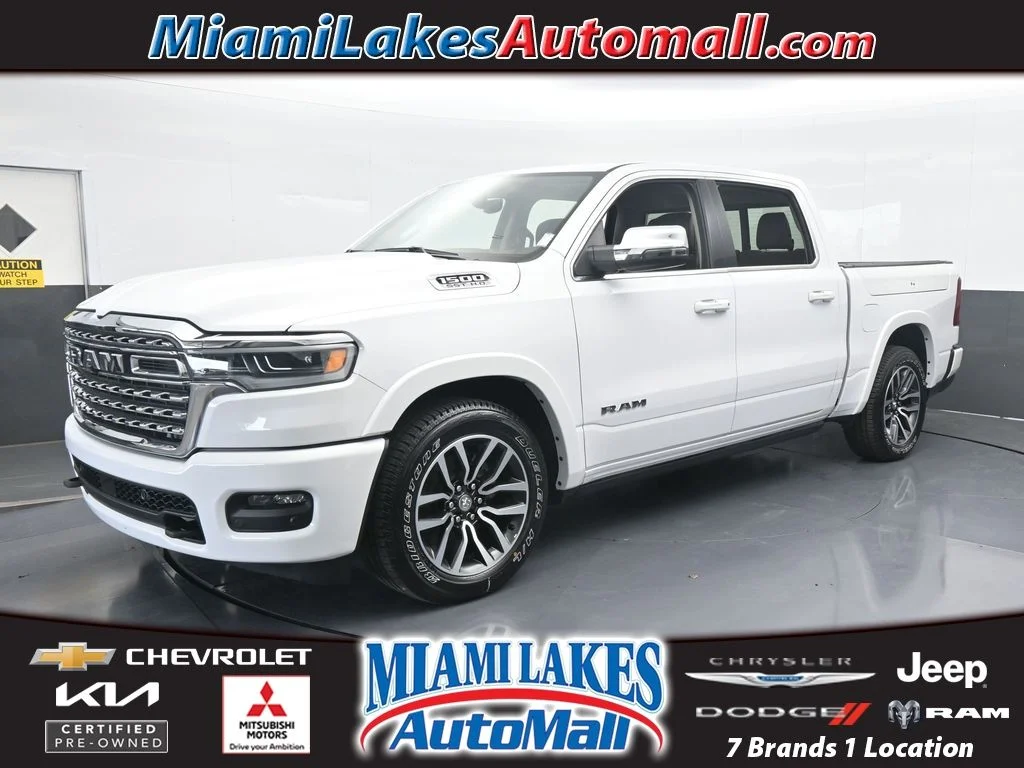 Used 2025 Bright White Clearcoat Ram Limited image 1