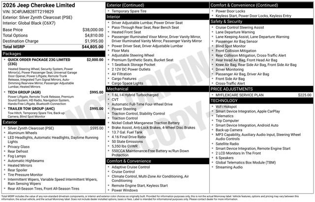 New 2026 Silver Jeep Limited image 28