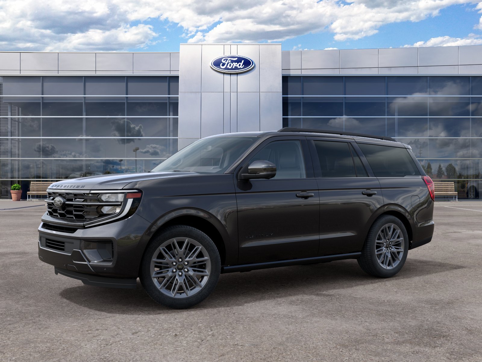 New 2027 Dark Matter Gray Metallic Ford Platinum image 2