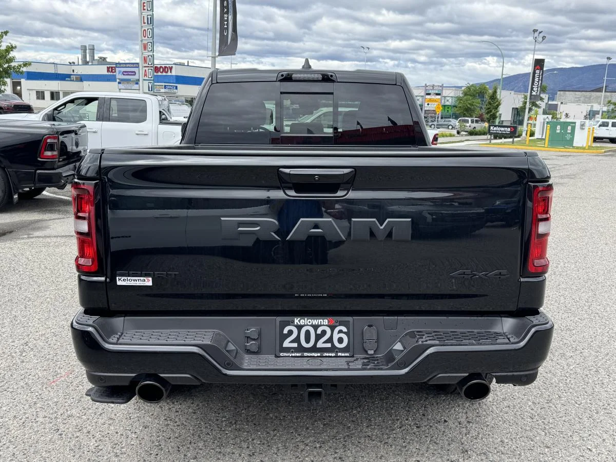 New 2026 Black RAM Sport 4x4 Crew Cab 6