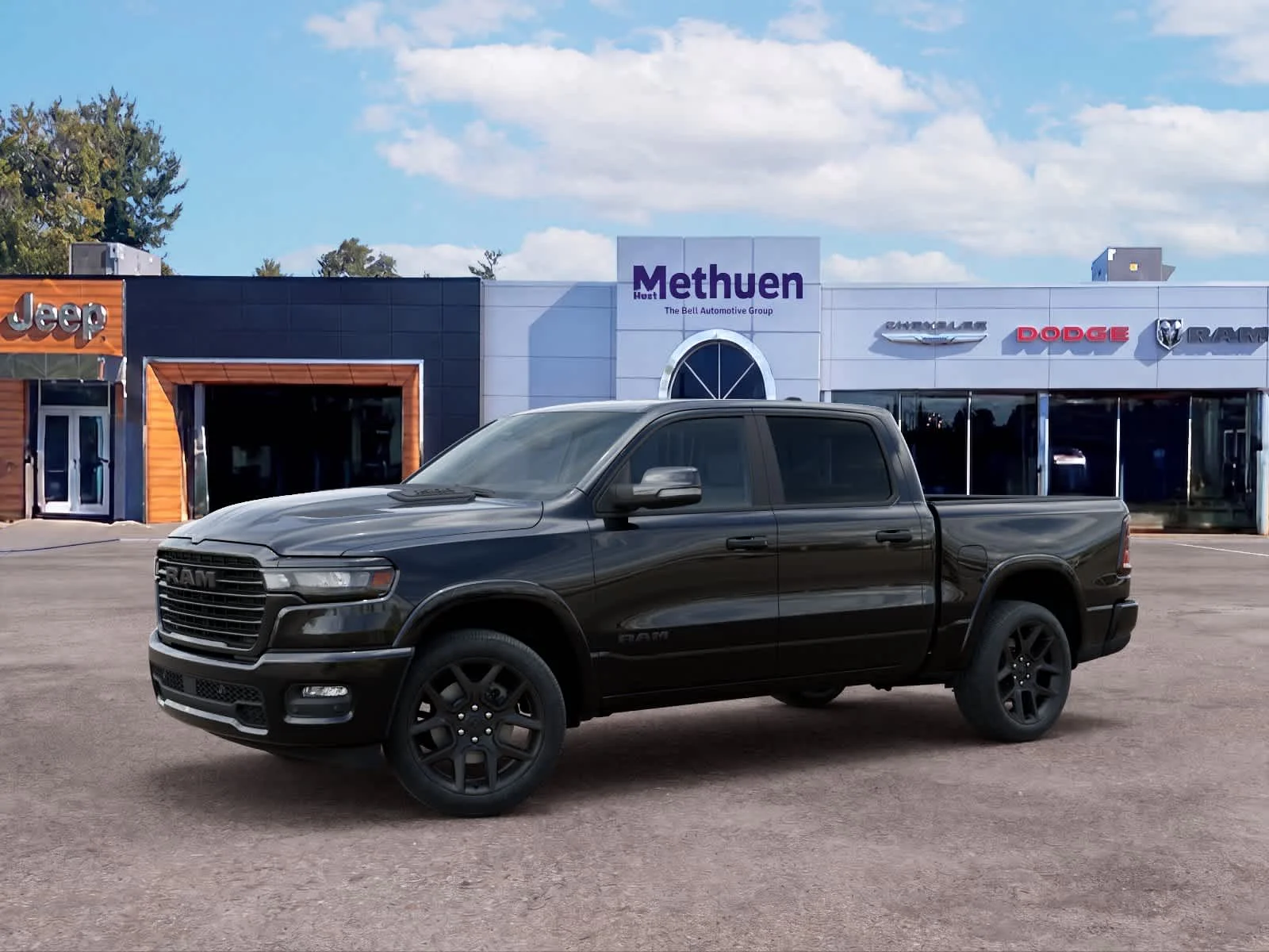 New 2027 Diamond Black Crystal Pearlcoat Ram Laramie image 2